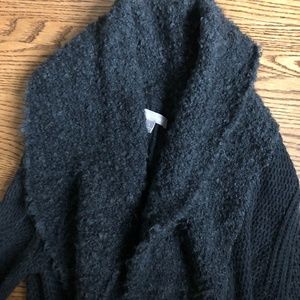 Beautiful Long Banana Republic Charcoal Cardigan